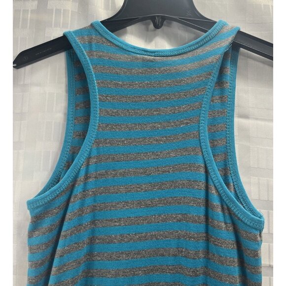 West Loop Women’s Striped Long Dress Size S Color Blue Gray - Picture 8 of 9